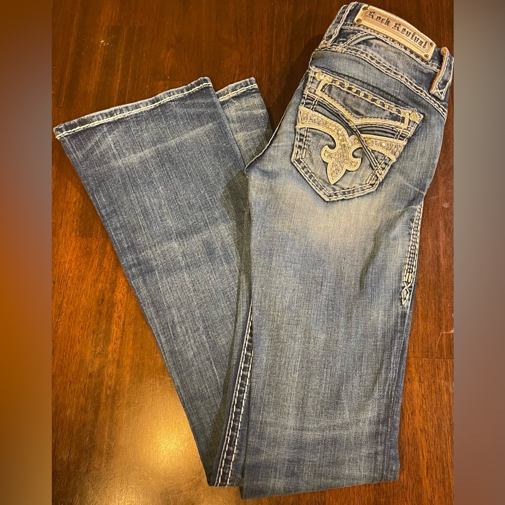 Rock Revival Boot Cut low rise.
